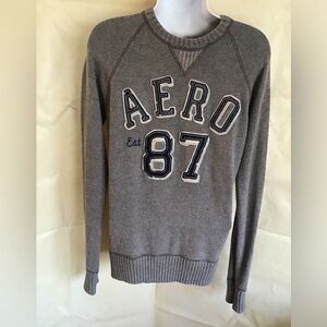 Aeropostale Gray Crewneck Young Men's Sweater